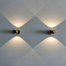 Axyaa Nordic Designer Aluminum Glass LED Wall Lamp for Modern Art Decor