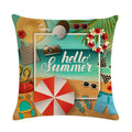 Axyaa Printed Linen Pillowcase 45*45cm for Sofa Chair Decoration