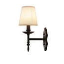 Axyaa Black Iron Wall Lamp Retro Bedroom Hotel European Style Sconce