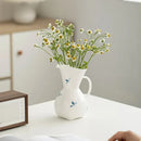 Axyaa Ceramic Butterfly Orchid Flower Pot for Creative Flower Arrangement
