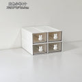 Axyaa Desktop Organizer Box: Rabbit Pen Holder & Drawer Stationery Rack
