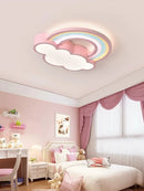 Axyaa Children's Rainbow Heart Ceiling Light for Princess Bedroom
