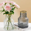 Axyaa Clear Glass Large Mouth Vase: Stylish Home Decor, Ideal for Flowers