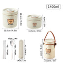 Axyaa Stainless Steel Insulated Lunch Box Food Container for Students & Office Workers.