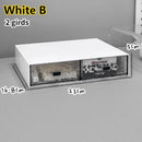 Axyaa Acrylic Stackable Drawer Organizer for Office School Desktop Storage.