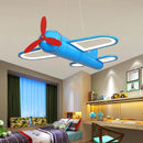 Axyaa Airplane Kids Room LED Pendant Light