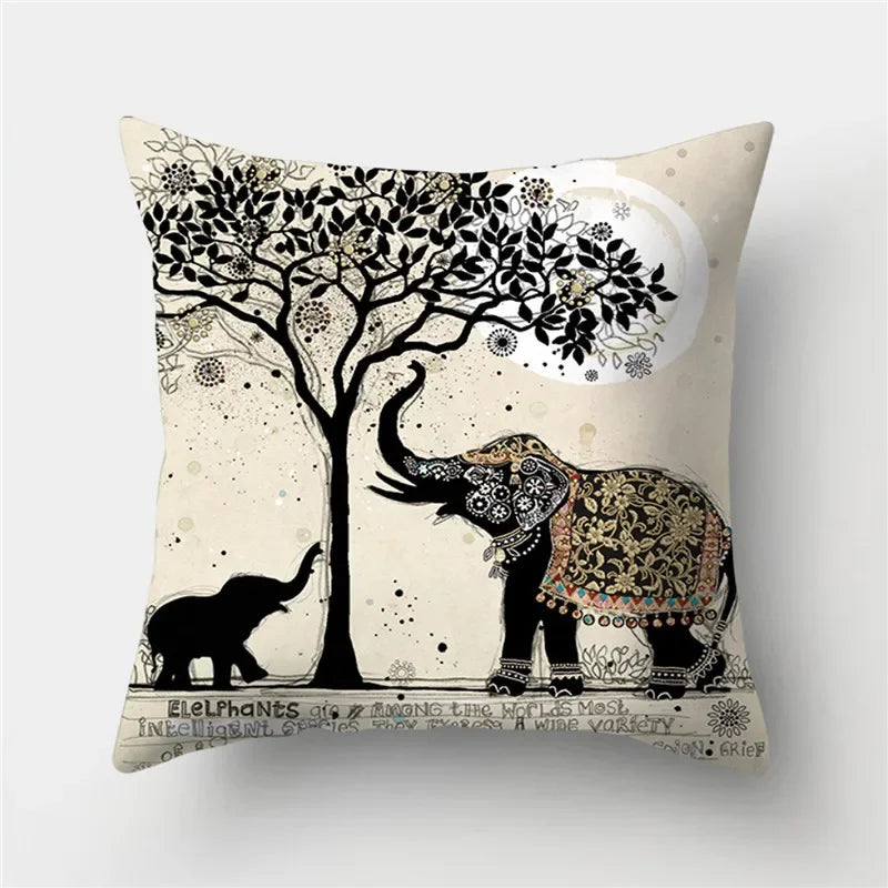 Axyaa Butterfly Cat Animals Design Pillowcase - Nordic Home Decor