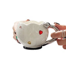 Axyaa Ruby Insert Ceramic Mug with Electroplated Handle