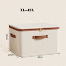 Axyaa Foldable Clothes Storage Box with Handle and Zipper, Closet Organizer for Wardrobe