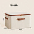 Axyaa Foldable Clothes Storage Box with Handle and Zipper