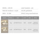 Axyaa Modern Nordic LED Ceiling Lamp