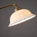 Axyaa Ceramic Lampshade Table Light Copper E14 Bulb Reading Lamp