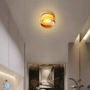Axyaa Amber Smoke LED Ceiling Light Fixture for Modern Home Decor