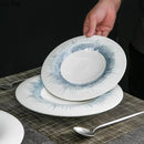 Axyaa Circular Ceramic Plate Set for Molecular Cuisine and Restaurant Tableware