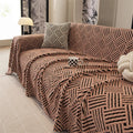 Axyaa Warm Fleece Sofa Cover: Anti-Slip, All-Inclusive, Large Blanket