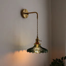 Axyaa LED Copper Wall Light for Bathroom Mirror Hallway Bedroom Glass Lamp