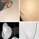 Axyaa Silk Chandelier LED Pendant Lamp for Living Room Bedroom Hotel Loft