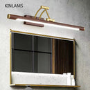 Axya LED Mirror Cabinet Light Anti-Fog Makeup Telescopic Headlight