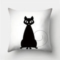 Cute Cat Cushion Cover 45x45cm - Axyaa Home Decor Pillowcases