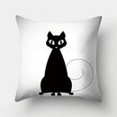 Cute Cat Cushion Cover 45x45cm - Axyaa Home Decor Pillowcases