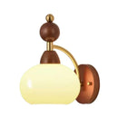 Axyaa Solid Wood Bedside Wall Lamp for Bedroom, Living Room, Study, Aisle, Porch