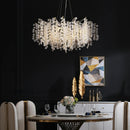 Axyaa Modern Silver Money Tree Crystal Chandelier