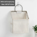 Axyaa Cotton Linen Wall Organizer - Multi-Pocket Hanging Pouch for Dorm, Bedroom & Desktop