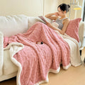 Axyaa Winter Sherpa Blanket - Cozy Warmth for Couch, Sofa, Bed
