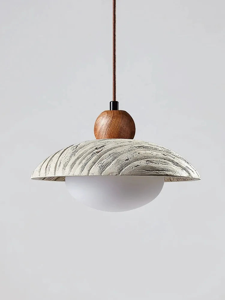 Axya Cement Chandelier: Wabi-sabi Style Pendant Lighting for Dining Table, Home, and Bedroom