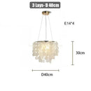 Axyaa Chrome Art Deco Chandelier: Luxury Suspension Light for Living Room