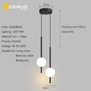 Axyaa Long Line Black/Gold Pendant Light for Bedroom and Living Room Wall Decor