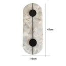 Axyaa Brass Alabaster Wall Lamp: Modern Indoor Sconce for Bedroom, Living Room, Aisle
