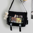 Kawaii Itabag for Dolls by Axyaa: Large Nylon School Tote & Crossbody Bag