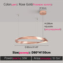 Axyaa 2024 Ring LED Chandelier Modern Minimalist Luxury Light