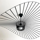 Axyaa Modern Straw Hat Chandeliers for Living Room, Bedroom, and Restaurant