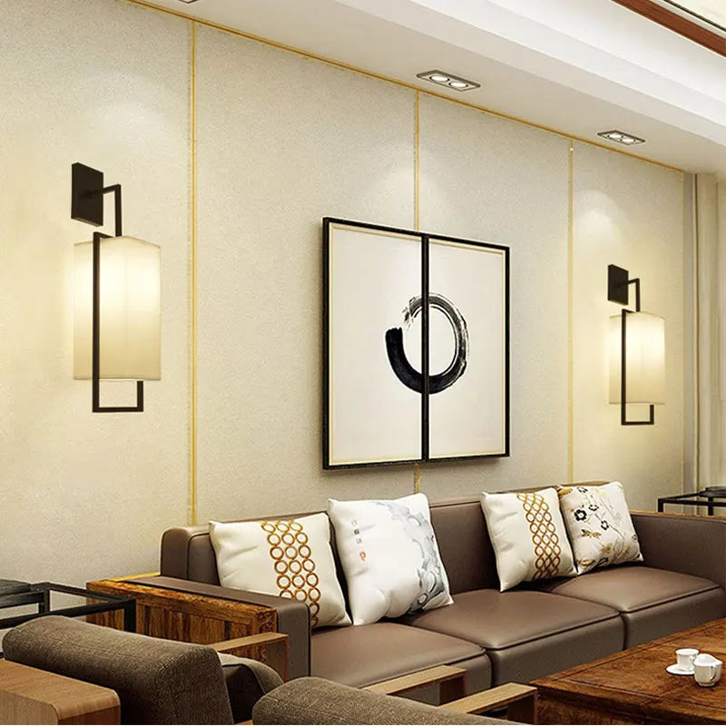 Axyaa Modern Chinese Bedside Wall Lamp for Bedroom, Living Room, Study, Hotel, Corridor