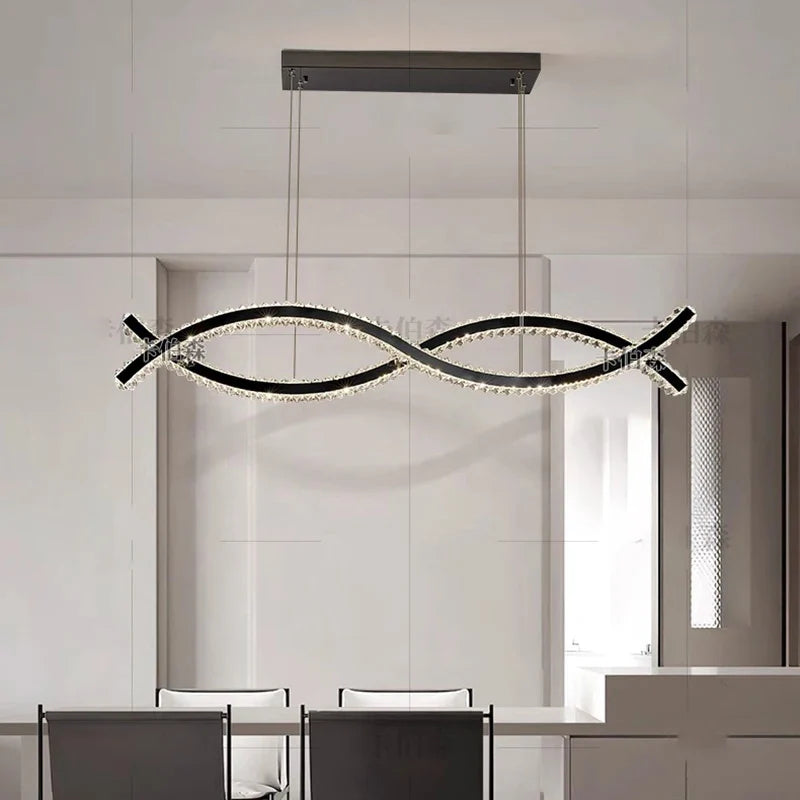Axyaa Ring LED Pendant Chandeliers for Modern Living and Dining Rooms