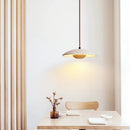 Axyaa Natural Stone Wood LED Chandelier.