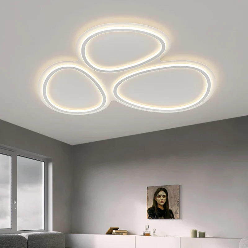 Axyaa Circular Lumines Panel Ceiling Light for Living Dining Room Decor