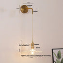 Axyaa LED Wall Lights Bar Clear Glass Bedside Lamp Stair Light Fixtures