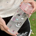 Axyaa Unicorn & Mermaid Water Bottle with Carry Handle and Flip Lid