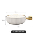 Axyaa Ceramic Breakfast Bowl with Handle, Exquisite Fruit Salad Dish