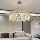 Axyaa Nordic Luxury Crystal Pendant Chandelier LED Kitchen Living Room Bedroom Light