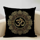 Axyaa Hamsa Cushion Cover, Mandala Sofa Pillow Case, 45x45cm