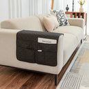 Axyaa Armrest Pad Storage Layer Modern Sofa Cover Khaki Gray