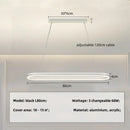 Modern LED Semicircle Ring Pendant Light for Living Room by Axyaa