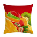 Axyaa Strawberry Kiwi Pattern Linen Pillowcase 45X45CM