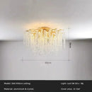 Axyaa Nordic Crystal LED Pendant Chandelier for Modern Dining Room & Home Decor