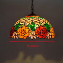 Axyaa Vintage Tiffany Glass Chandelier Restaurant Lantern