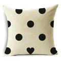 Axyaa Geometric Lines Monochrome Pattern Pillowcase for Stylish Décor